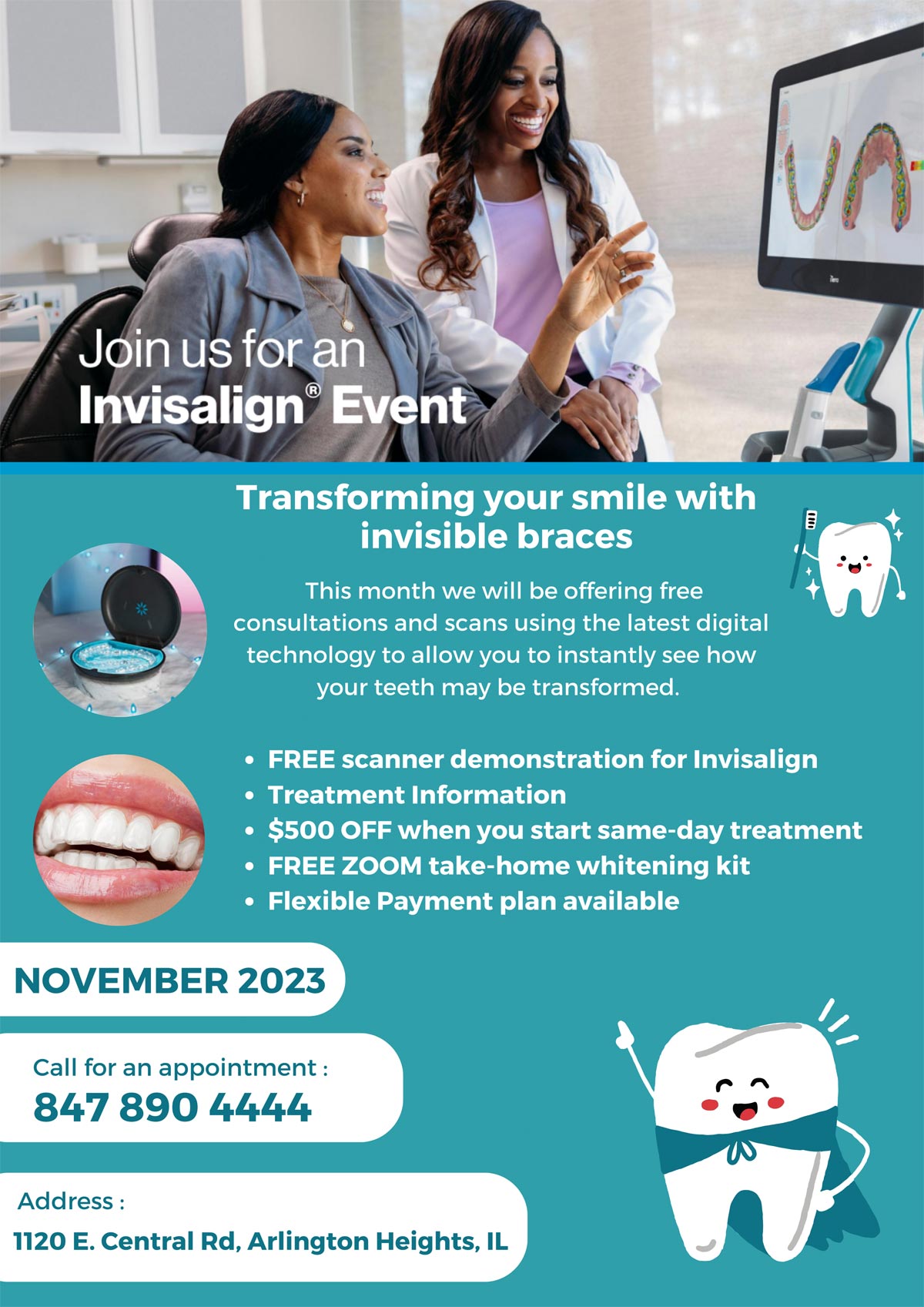 November Invisalign Event - Prospect Dental  Arlington Heights - Chicago -  General Dentistry, Implants, Cosmetic Dentistry